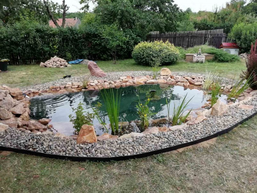 Rekonstrukce okrasného jezírka u Žatce
