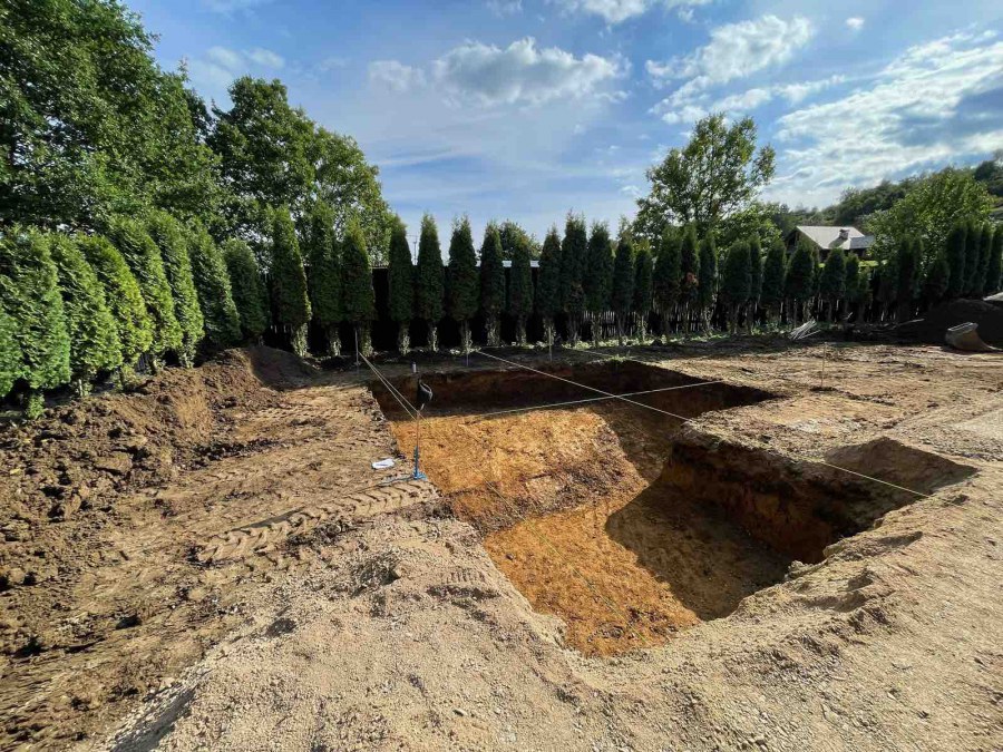 Stavba jezírka v Karlových Varech II.