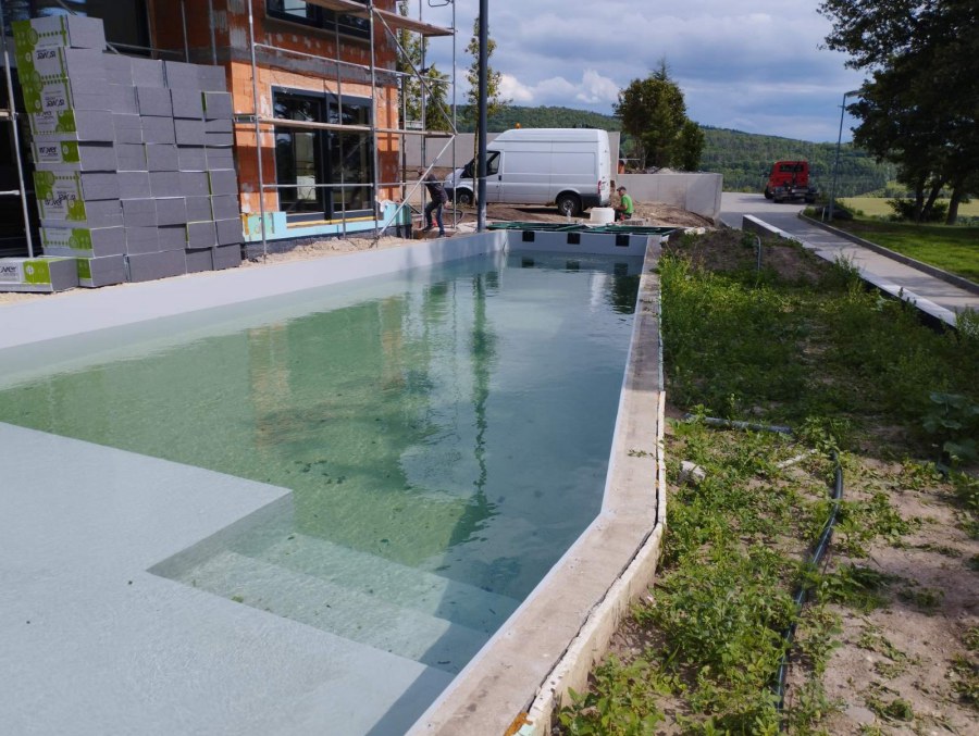 Realizace koupacího jezírka v Berouně