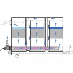 XClear tříkomorový filtr C-8 220l. na 8m3 - bazar