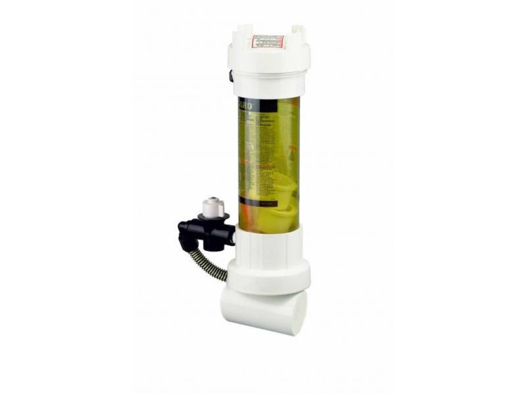 Rainbow 320-C dávkovač pevných látek do potrubí - průhledný (2,2kg) - bazar