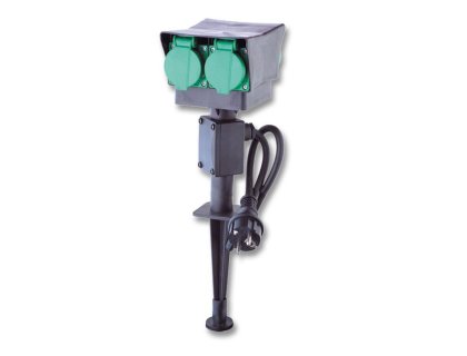 Zahradní sloupek (čtyřnásobná zásuvka) - bazar