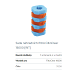 Oase FiltoClear 16000 (náhradní pěnovka) - sada
