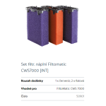 Oase FiltoMatic 7000 CWS (náhradní pěnovka) - sada