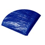 Plachta 6-6,5 m PE modro-stříbrná kulatá