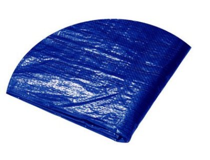 Plachta 6-6,5 m PE modro-stříbrná kulatá