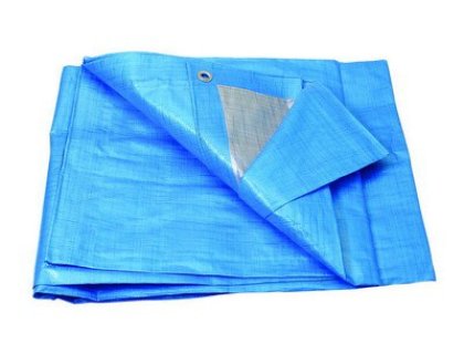 Plachta 4 x 5 m 140 g/m2 PE modro-stříbrná PROFI