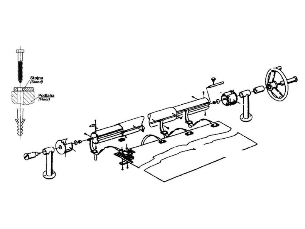 Pevné navíjecí zařízení s teleskopickou tyčí: 5,4 – 7,1 m