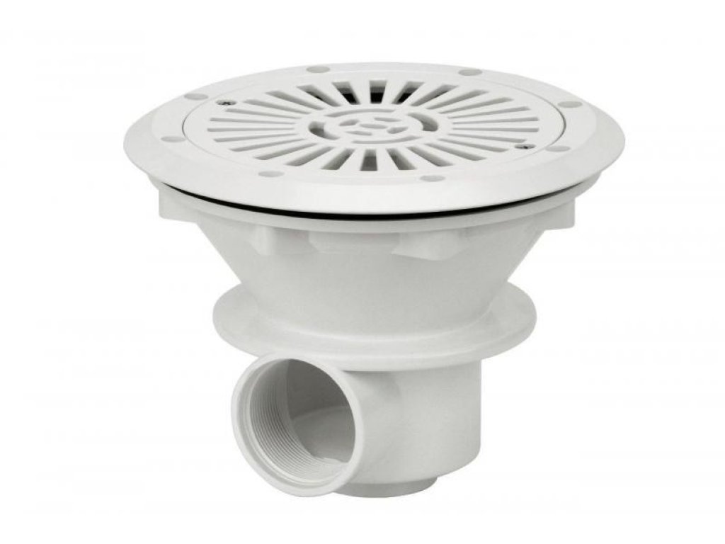 VA podlahová výpusť-gula mosazné zástřiky M6 (pro fólii)