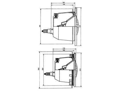 Design 300W bazénové podvodní světlo (pro fólii)