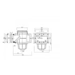 V20 skimmer ABS 200x150mm (pro fólie)