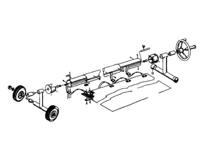 Pojízdné navíjecí zařízení s teleskopickou tyčí: 5,4 - 7,1 m