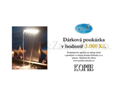 Dárková poukázka 3000 Kč