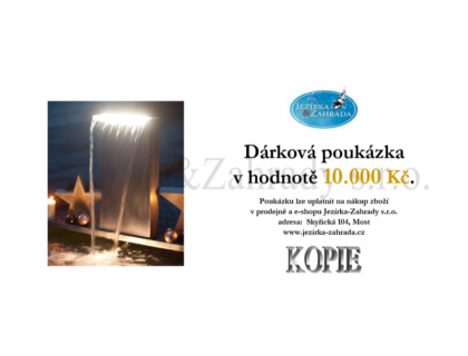 Dárková poukázka 10000 Kč