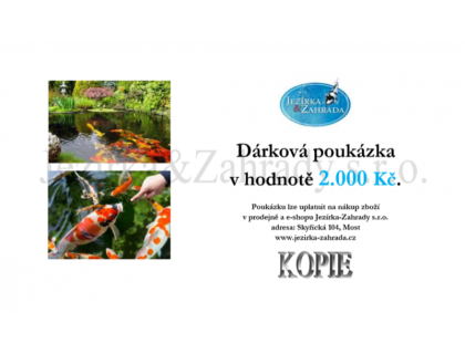 Dárková poukázka 2000 Kč