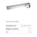 Oase Waterfall 90 (nerezový vodopád)