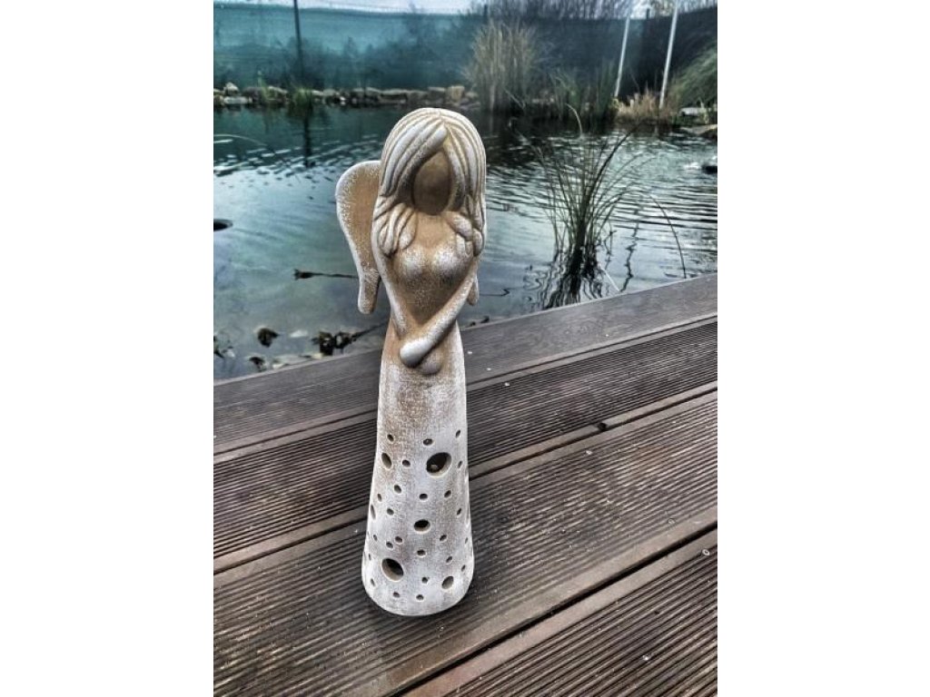 Anděl stojící malý (keramika)