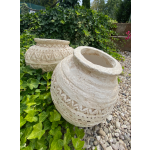 Amfora krémová se vzorem vyšší (magnesium)