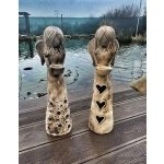 Anděl stojící střední (keramika)