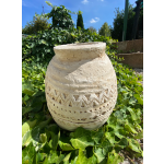 Amfora krémová se vzorem vyšší (magnesium)