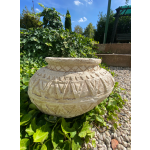 Amfora krémová se vzorem širší (magnesium)