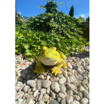 Žába zelená a žlutá střední (polyston)