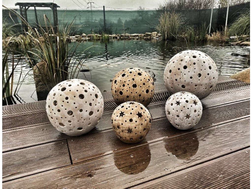 Svícen koule malá (keramika-ruční práce)