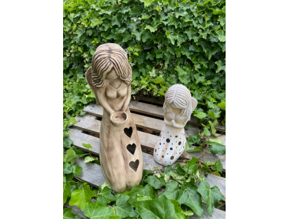 Anděl klečící malý (keramika)