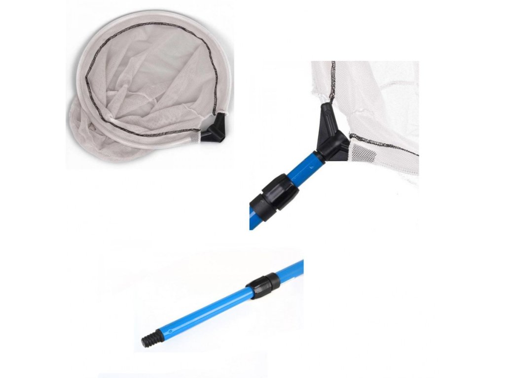 VGE jezírková síťka bílá s teleskopickou tyčí (kulatá)