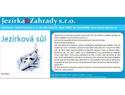 Jezírková sůl bez jódu (1kg)
