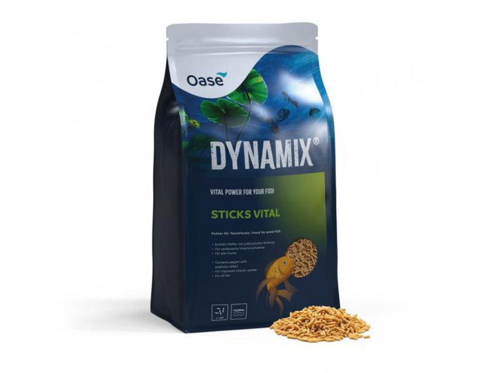 Oase DYNAMIX Sticks Vital krmivo pro růst a vitalitu ryb (20 l - 3/6mm)