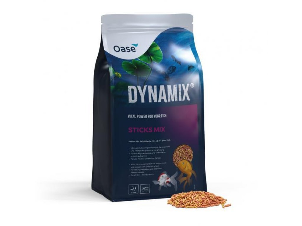Oase DYNAMIX Sticks Mix krmivo na vybarení, růst a vitalitu (20 l - 3/6mm)