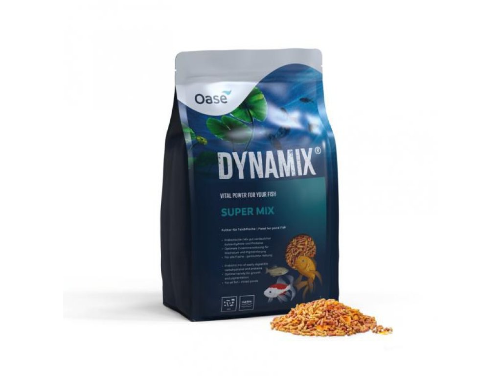 Oase DYNAMIX Super Mix směs krmiv pro všechny velikosti ryb (8 l)