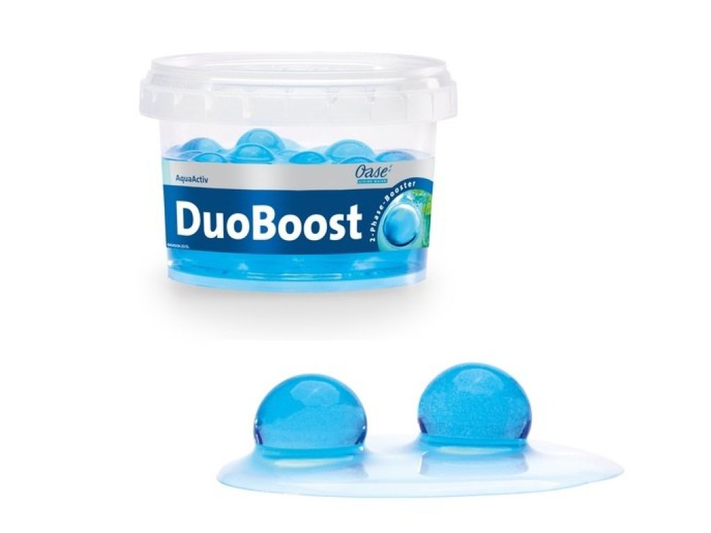 Oase DuoBoost - startovací a čistící bakterie pro bio-rovnováhu ve filtru a jezírku (250ml/2cm na 30m3)