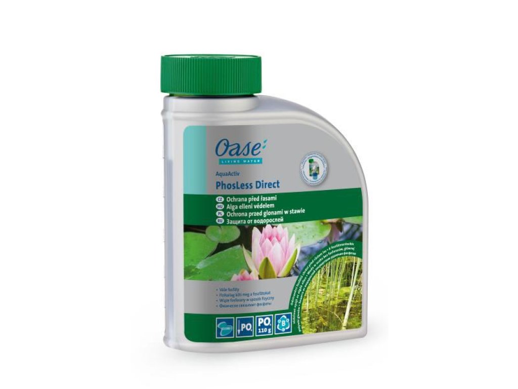 Oase Phosless Direct - redukuje růst řas a potlačuje kalové plyny (500ml na 10m3)