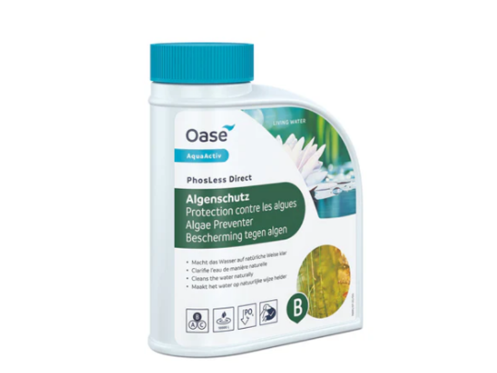 Oase Phosless Direct - redukuje růst řas a potlačuje kalové plyny (500ml na 10m3)