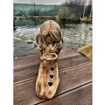 Anděl klečící malý (keramika)