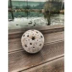 Svícen koule malá (keramika-ruční práce)