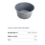 Oase WR100 fontánová kulatá nádrž (Ø100 x hl.40,6cm)