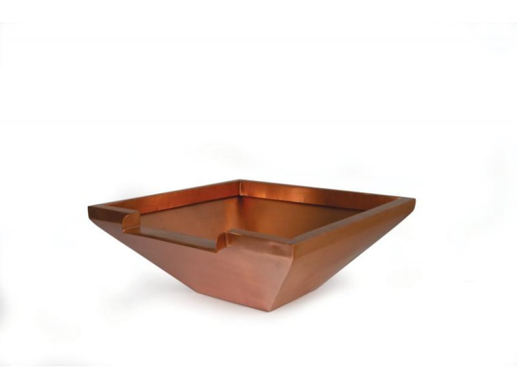 Oase chrličová mísa hranatá 50x50cm (měděný vodní prvek)
