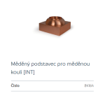 Oase chrličový podstavec (měděný vodní prvek)