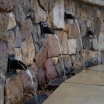 Oase nástěnný chrlič-kruh (bronzový vodní prvek)