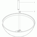 Oase chrličová mísa kulatá Ø 50cm (měděný vodní prvek)