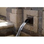 Oase nástěnný chrlič-čtverec (bronzový vodní prvek)