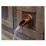 Oase nástěnný chrlič-kruh (měděný vodní prvek)