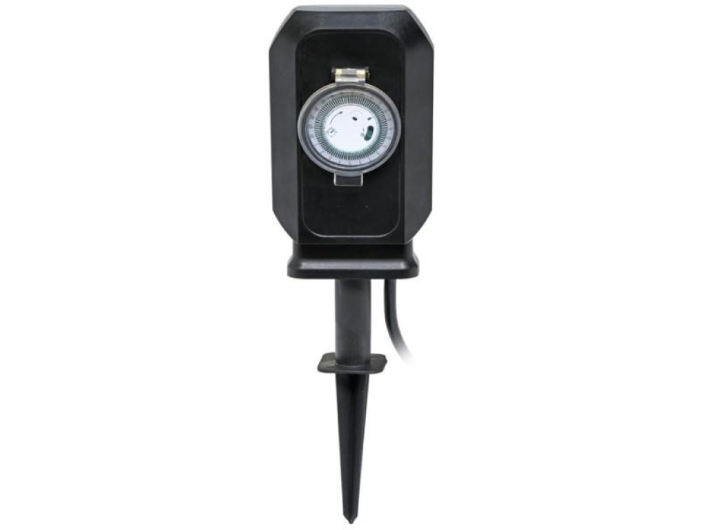 Zahradní sloupek (dvojnásobná zásuvka + časovač) NEW