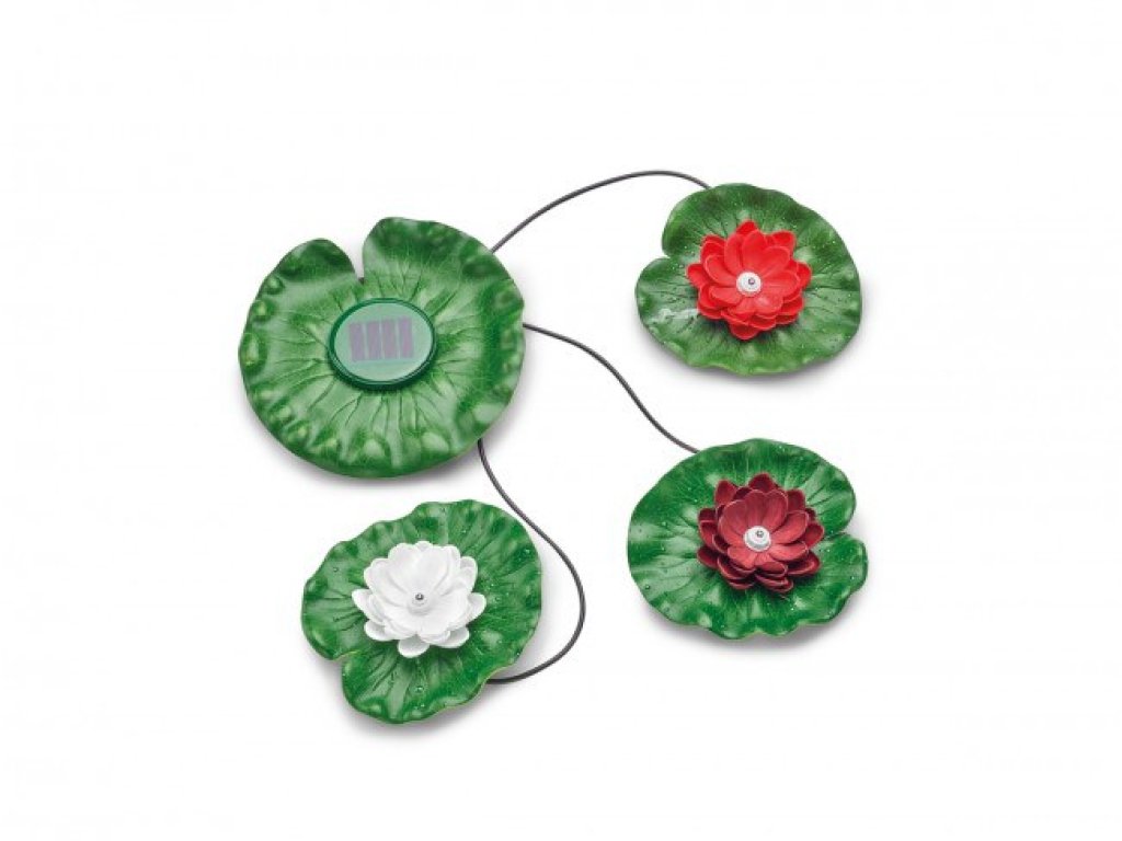 Pontec PondoSolar Lily LED set 3 (vodní lekníny s osvětlením)