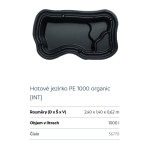 Oase PE plastové oválné jezírko (1000L)