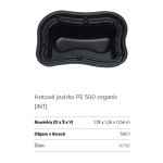 Oase PE plastové oválné jezírko (500L)