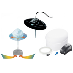 Topná tělesa + plovák proti zamrznutí